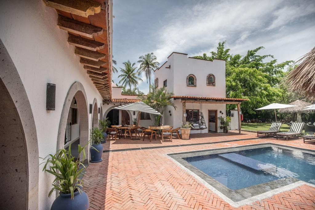 Área da piscina do Villa San Juan Bed&Breakfast - onde ficar em Puerto Vallarta 